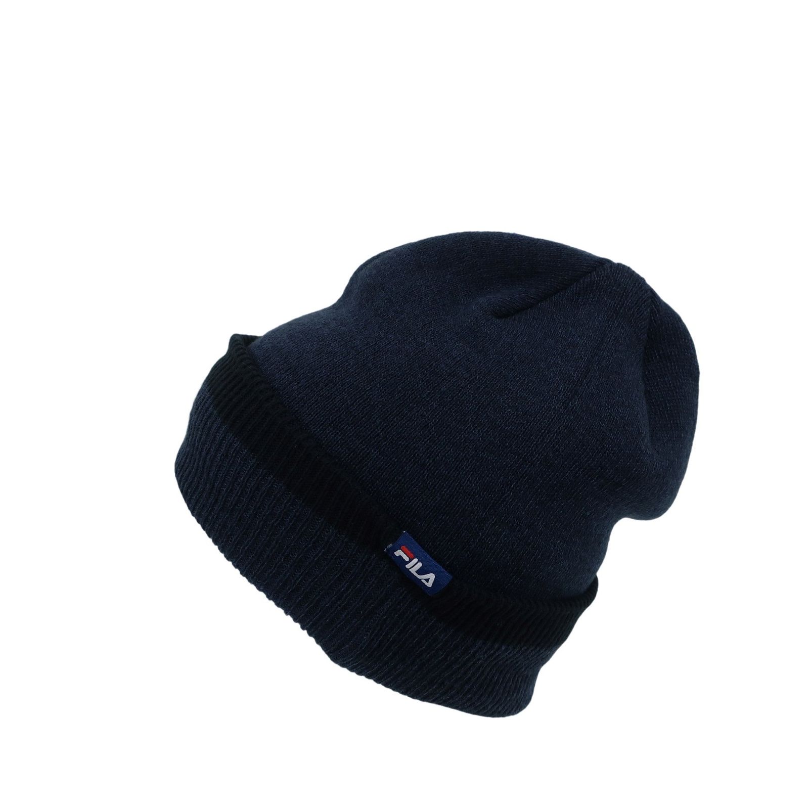 美品】FILA GOLF(フィラゴルフ) ニット帽 ネイビー メンズ