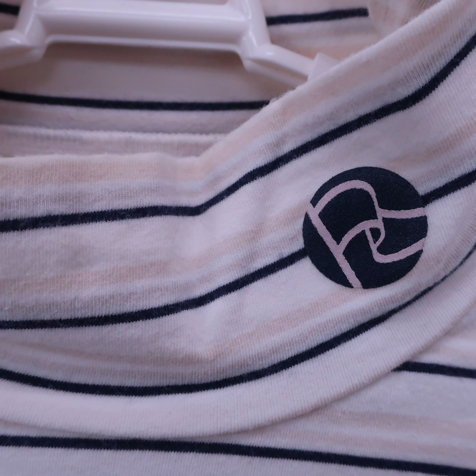 PEARLY GATES(パーリーゲイツ) ハイネックシャツ 白ベージュボーダー