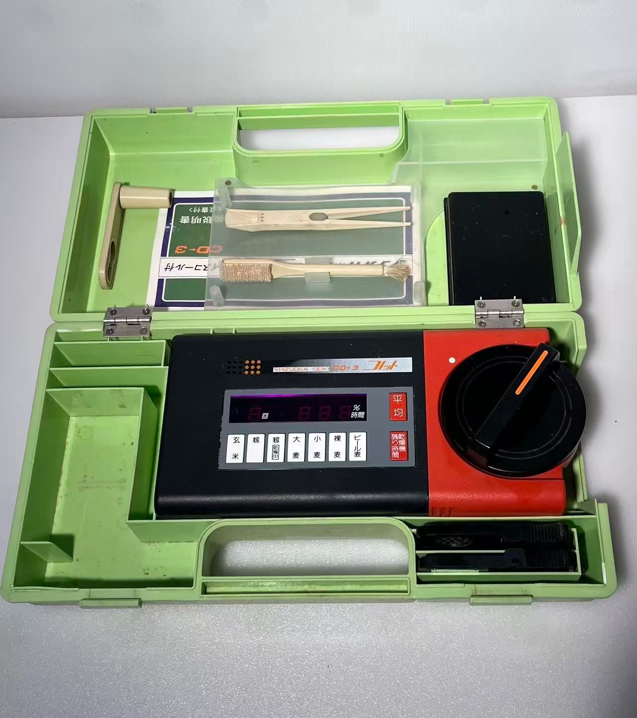 【通電確認済】水分計 1 CD-3 通電確認済 籾摺り機 乾燥機 計測 測定 米 麦 籾 玄米 屋内保管 農機具