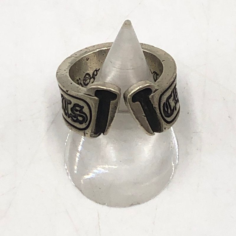 クロムハーツ ラージ スクロールラベル リング 16.5号 シルバー 指輪 クロムハーツ ラージ スクロールラベル リング 16.5号 シルバー 指輪