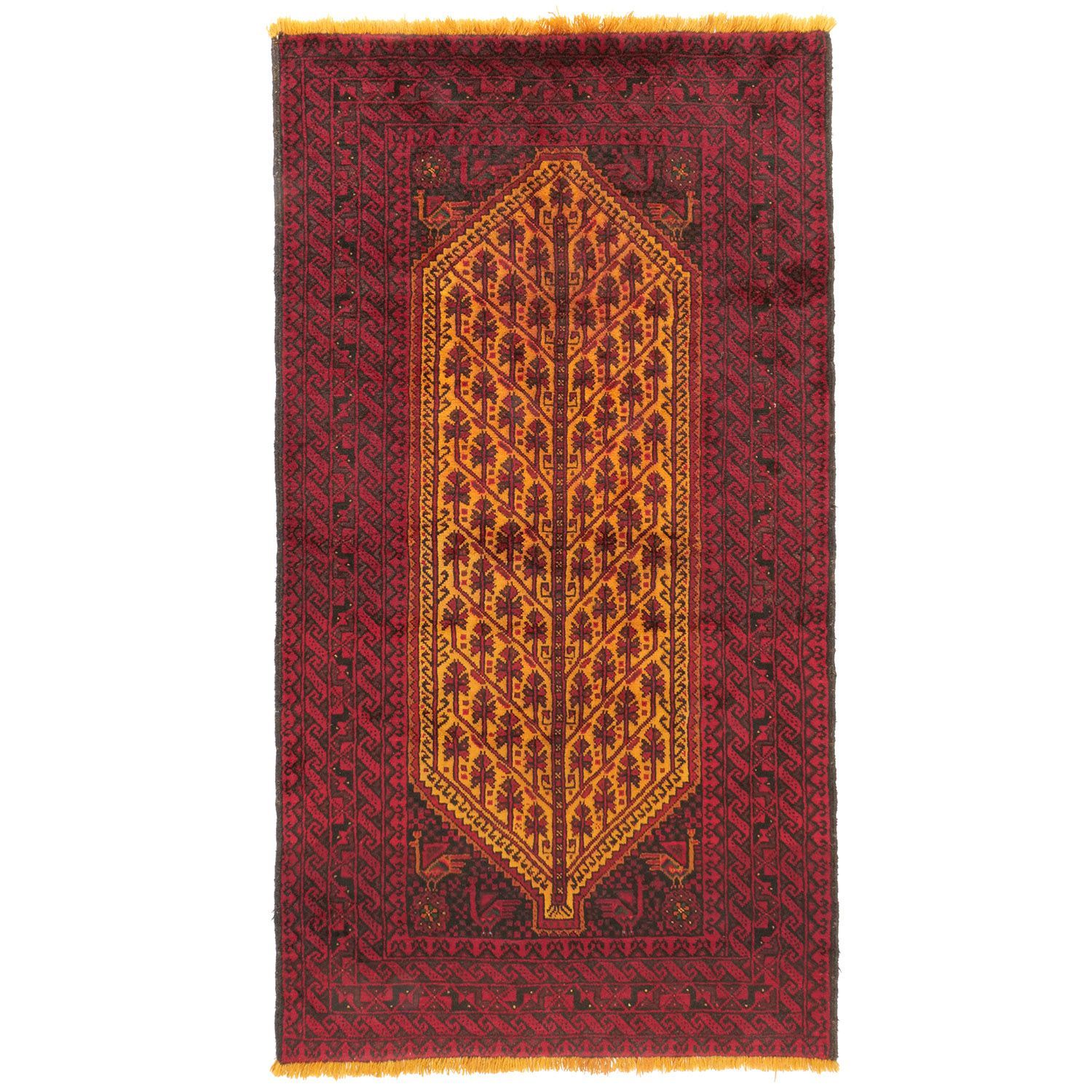 トルバトヘイダリエ 1960年代 1800 1030 mm セミアンティーク 生命の樹 ミフラーブ ウール 手織り アンティークペルシャ絨毯 ヴィンテー carpet