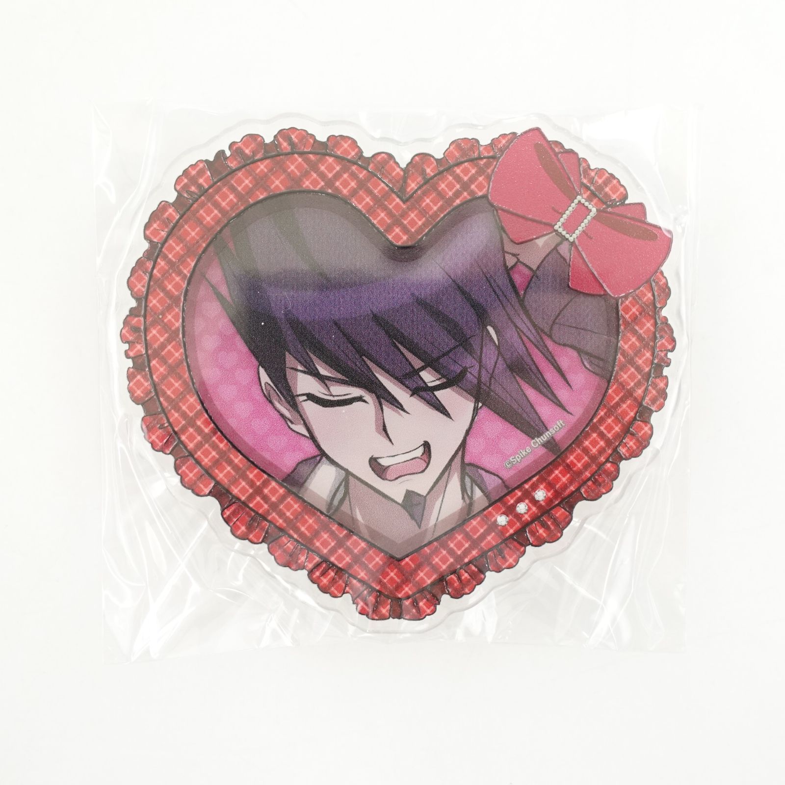 ニューダンガンロンパV3 百田解斗 ハート型アクリルバッジ 缶バッジ 2