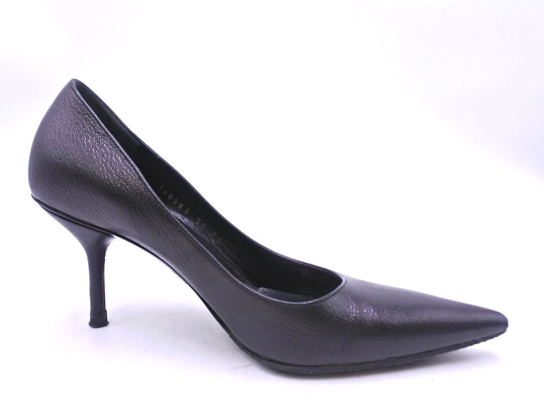 GUCCI グッチ ハイヒール パンプス ポインテッドトゥ レザー 黒 23cm GUCCI グッチ 本革 レザー ポインテッドトゥ パンプス size35