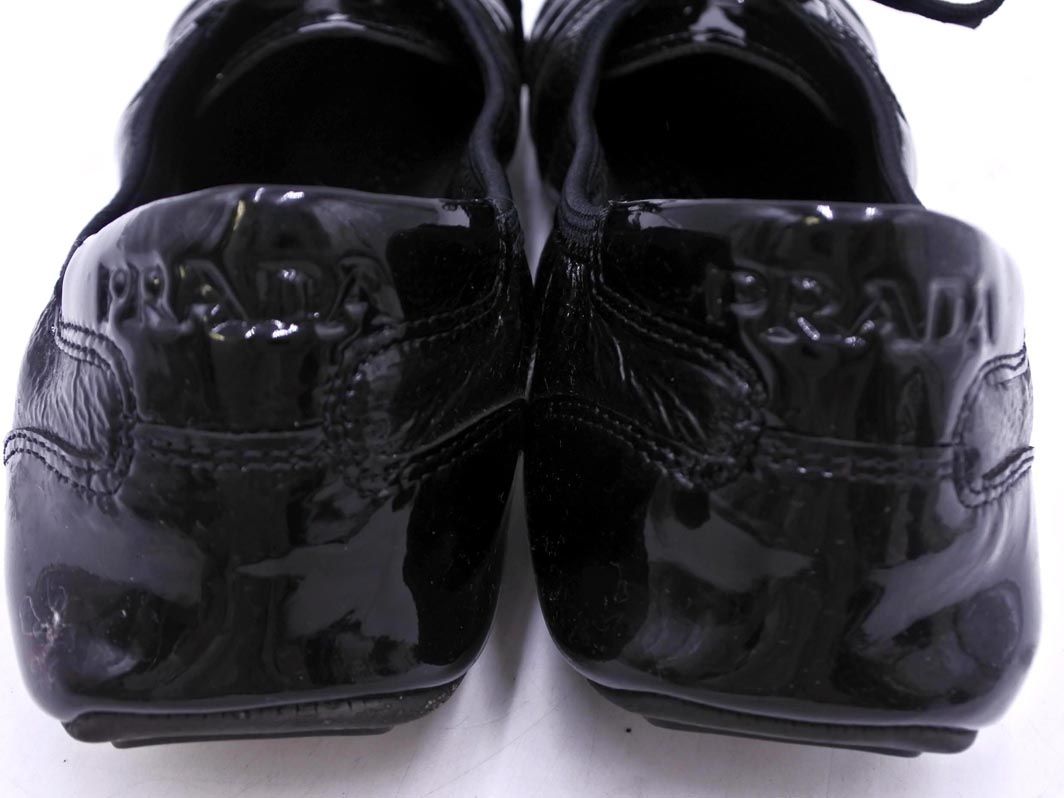 PRADA プラダ SPORTS エナメル ロゴ フラット スニーカー size36