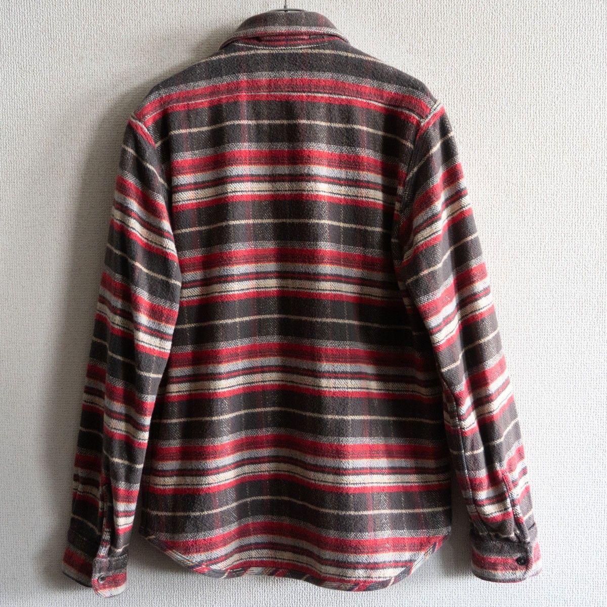 美品】NIGEL CABOURN【REVERSIBLE HEAVY FLANNEL SHIRT】48 ナイジェル