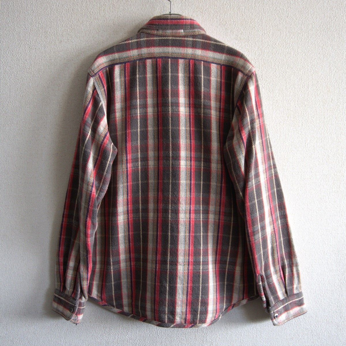 美品】NIGEL CABOURN【REVERSIBLE HEAVY FLANNEL SHIRT】48 ナイジェル