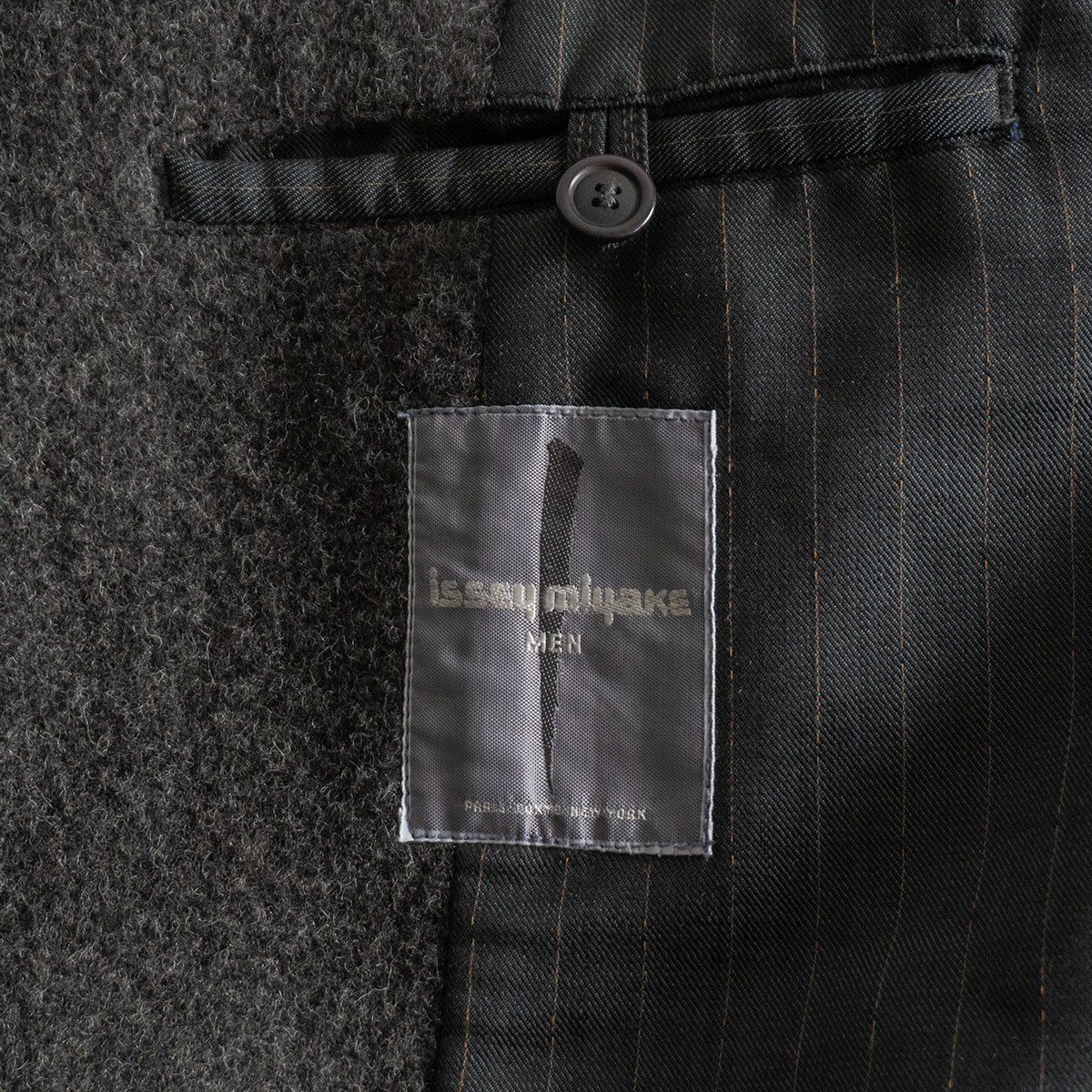 80S/筆タグ】ISSEY MIYAKE MEN 【ウール バルマカーン コート】 M