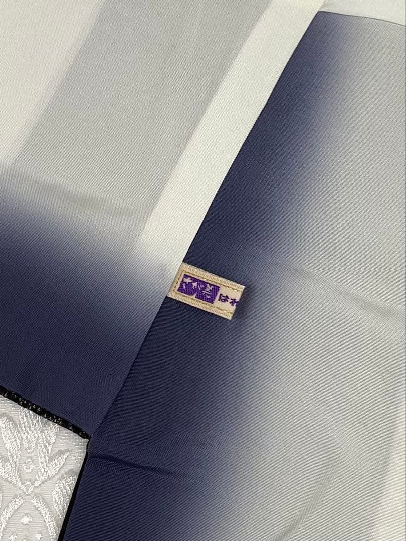 九マルキ 恵積五郎 大島紬 総絣 藍泥絣入 鳥 さが美扱い 正絹 躾糸付き