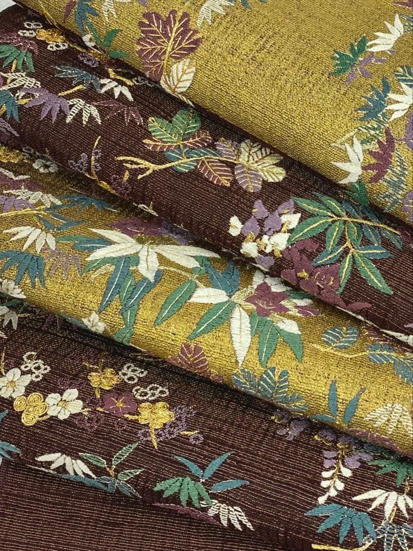 蘇州刺繍 相良刺繍 袋帯 金通し 金彩 金糸 正絹 お太鼓柄 蘇州刺繍 相良刺繍 袋帯 金通し 金彩 金糸 正絹 お太鼓柄 H645 - メルカリ