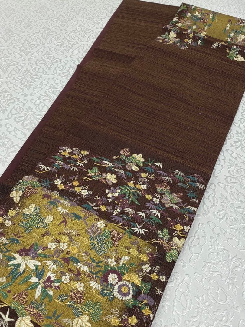 蘇州刺繍 相良刺繍 袋帯 金通し 金彩 金糸 正絹 お太鼓柄 H645 - メルカリ