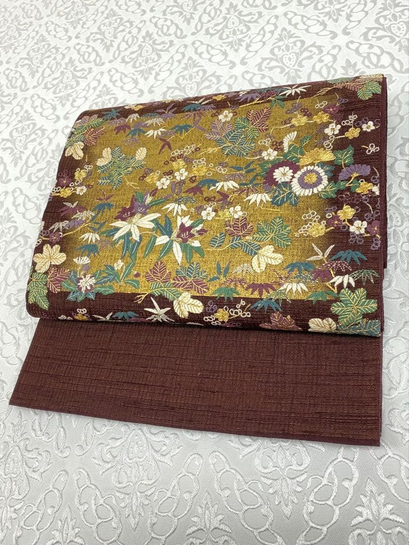 蘇州刺繍 相良刺繍 袋帯 金通し 金彩 金糸 正絹 お太鼓柄 蘇州刺繍 相良刺繍 袋帯 金通し 金彩 金糸 正絹 お太鼓柄 H645 - メルカリ