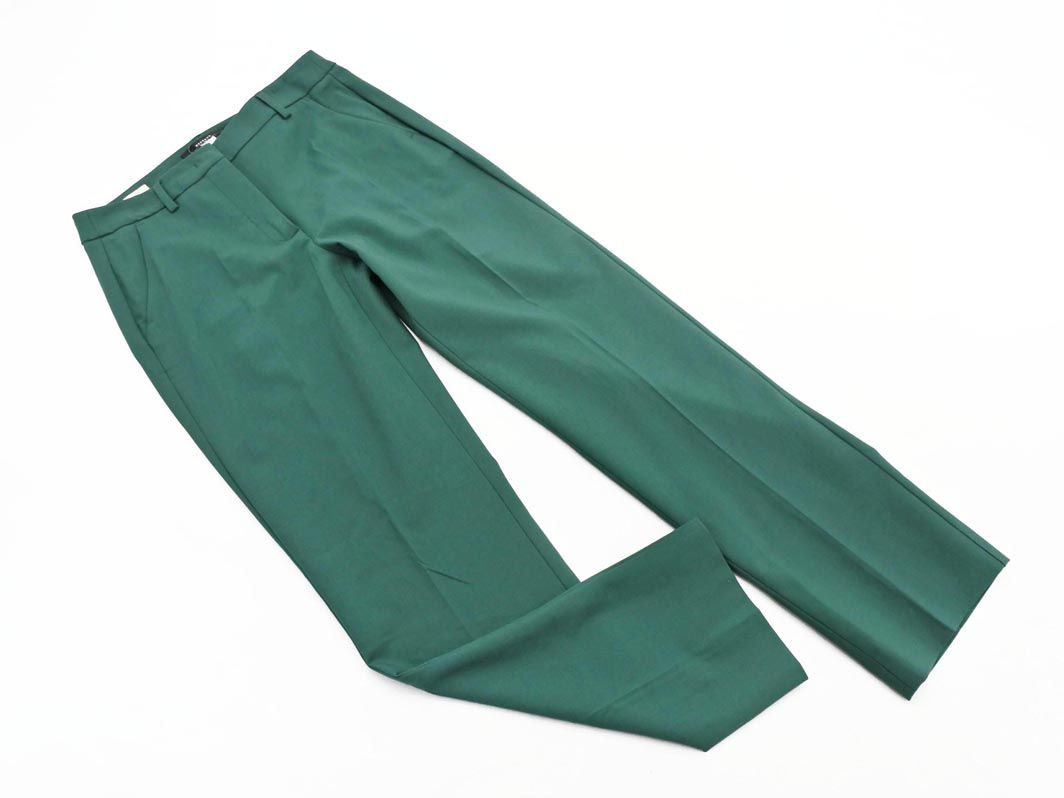 Max Mara マックスマーラ WEEKEND ウール混 トラウザー パンツ size36 緑 レディース