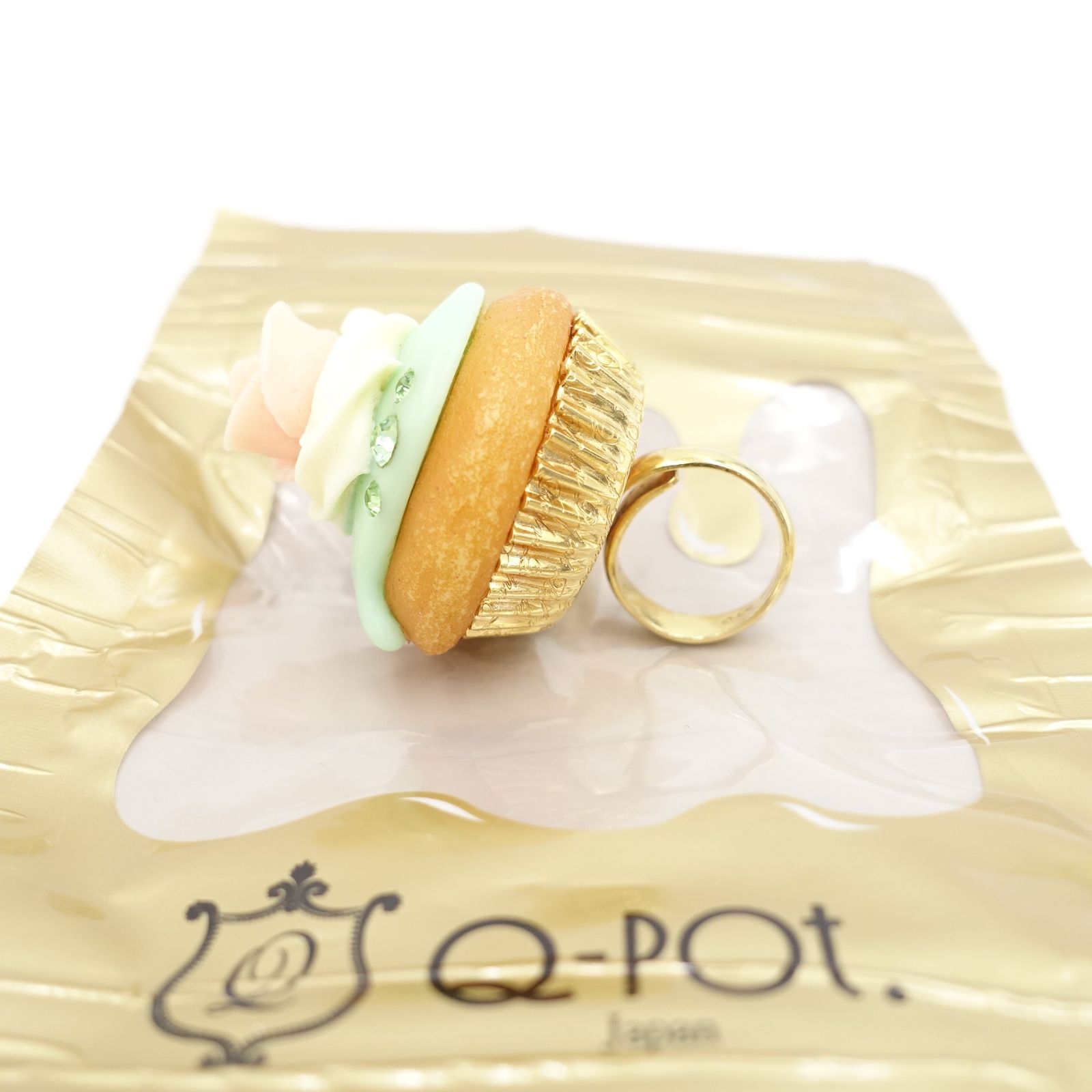 Q-pot. ローズカップケーキ リング 全店完売品 アクセサリー スイーツ 