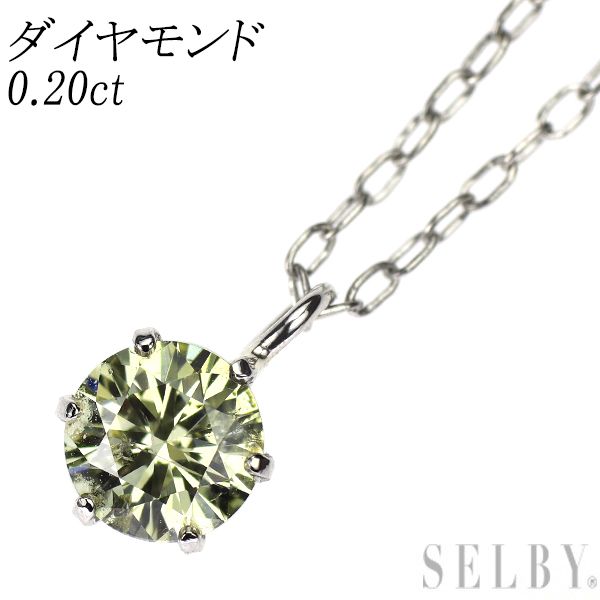Pt900/ Pt850 ダイヤモンド ペンダントネックレス 0.20ct - メルカリ