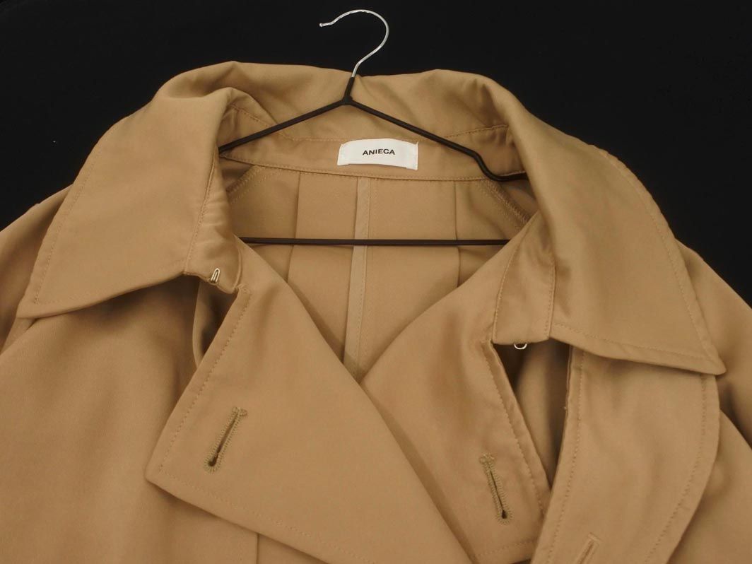 ANIECA アニーカ　トレンチコート ベージュ 新品 ANIECA アニーカ デザイン トレンチ コート sizeF/ベージュ