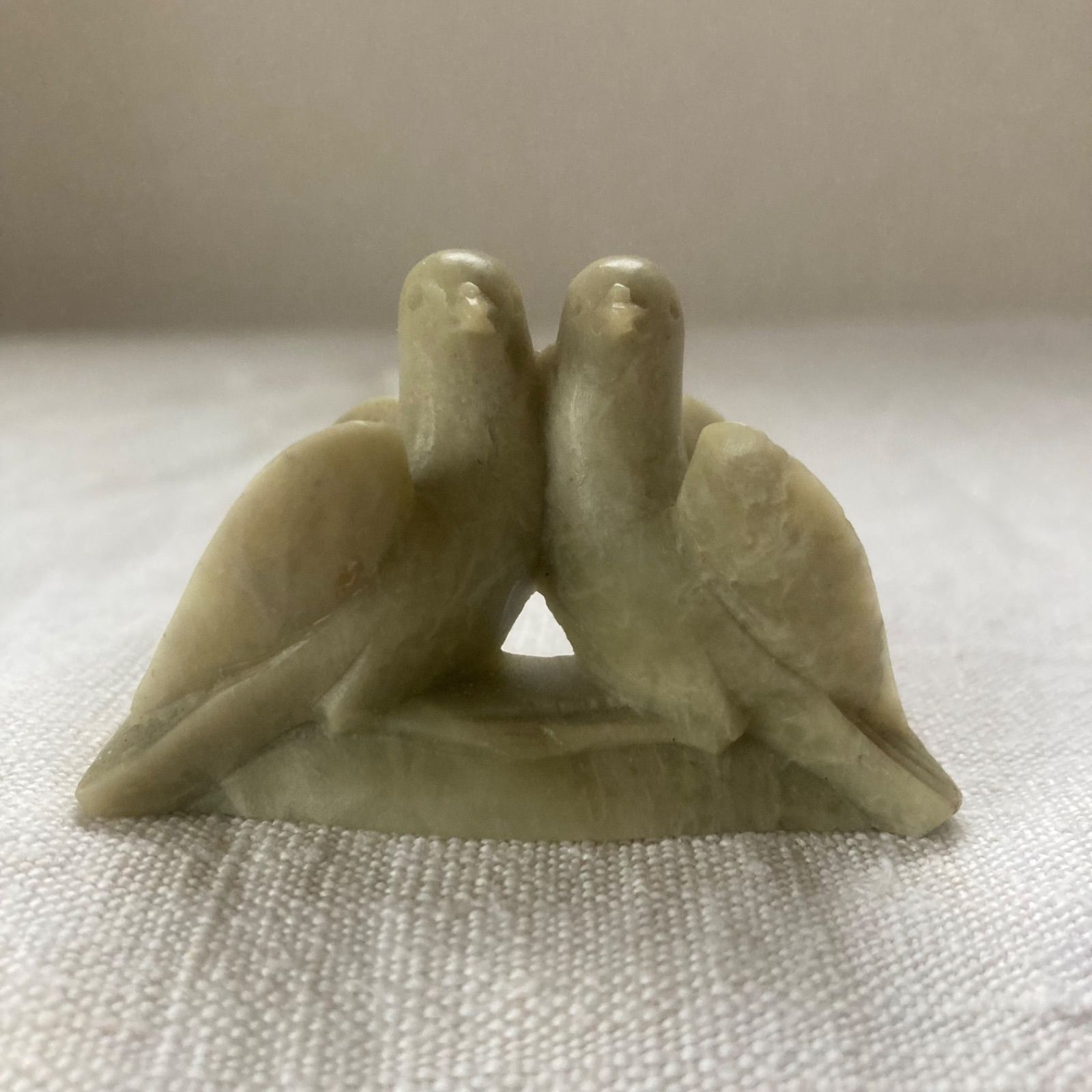 石製の鳥の置物 オブジェ 彫刻 ブロカント 古道具 古物 アンティーク 