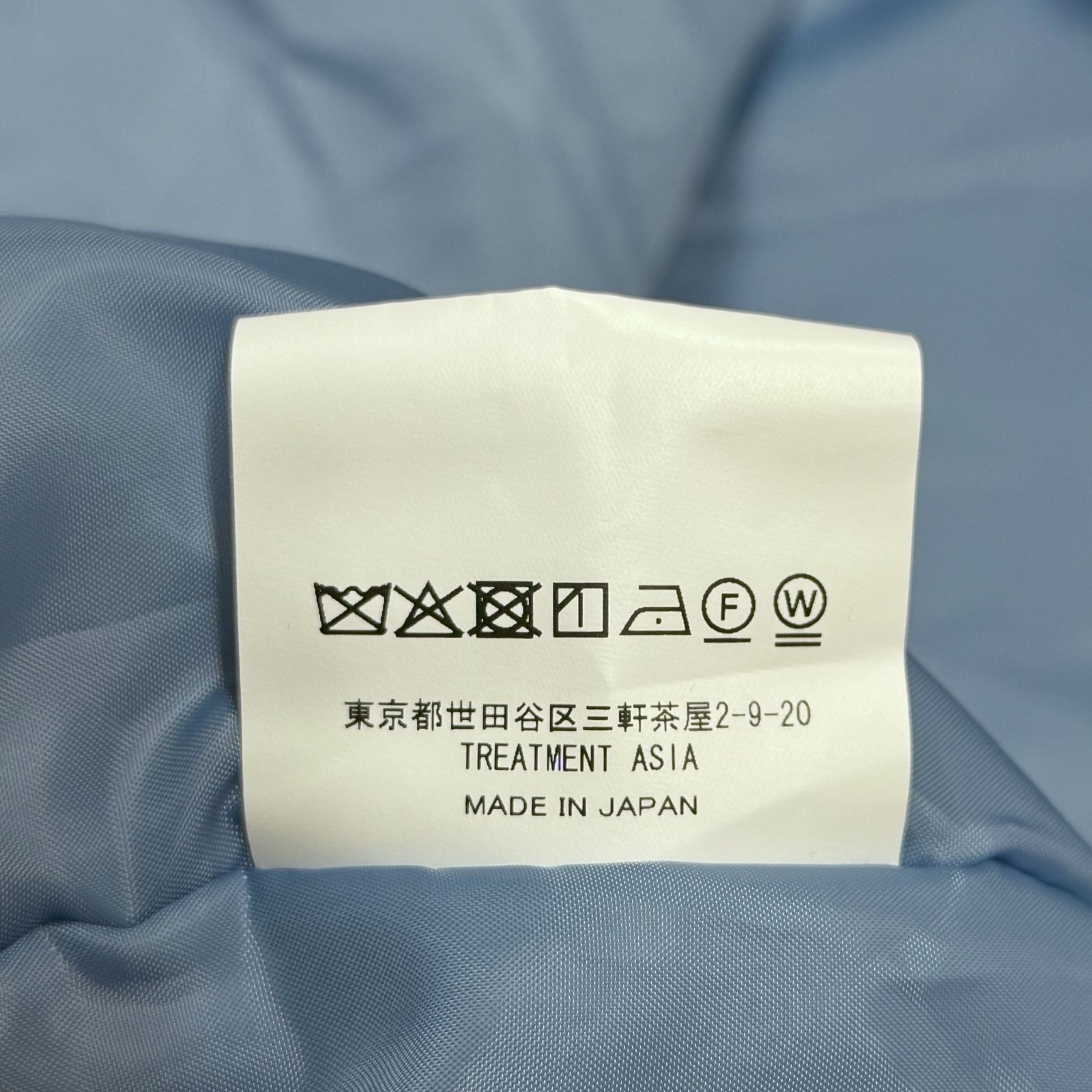 treatment asia 25AW 中綿ナイロンジャケット ブルゾン フーディー 