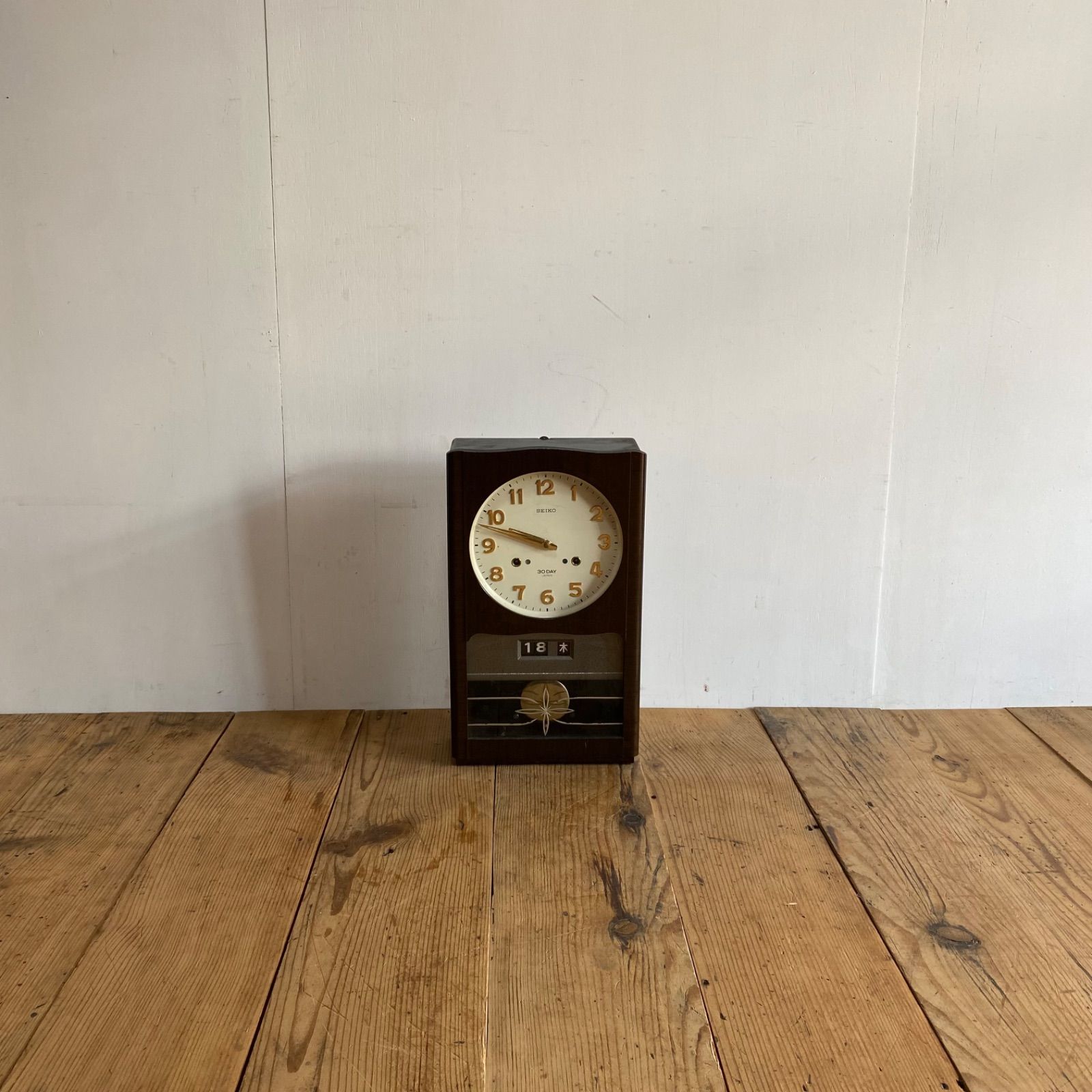 SEIKO セイコー ゼンマイ式 振り子時計 柱時計 1ヵ月巻掛時計 y92