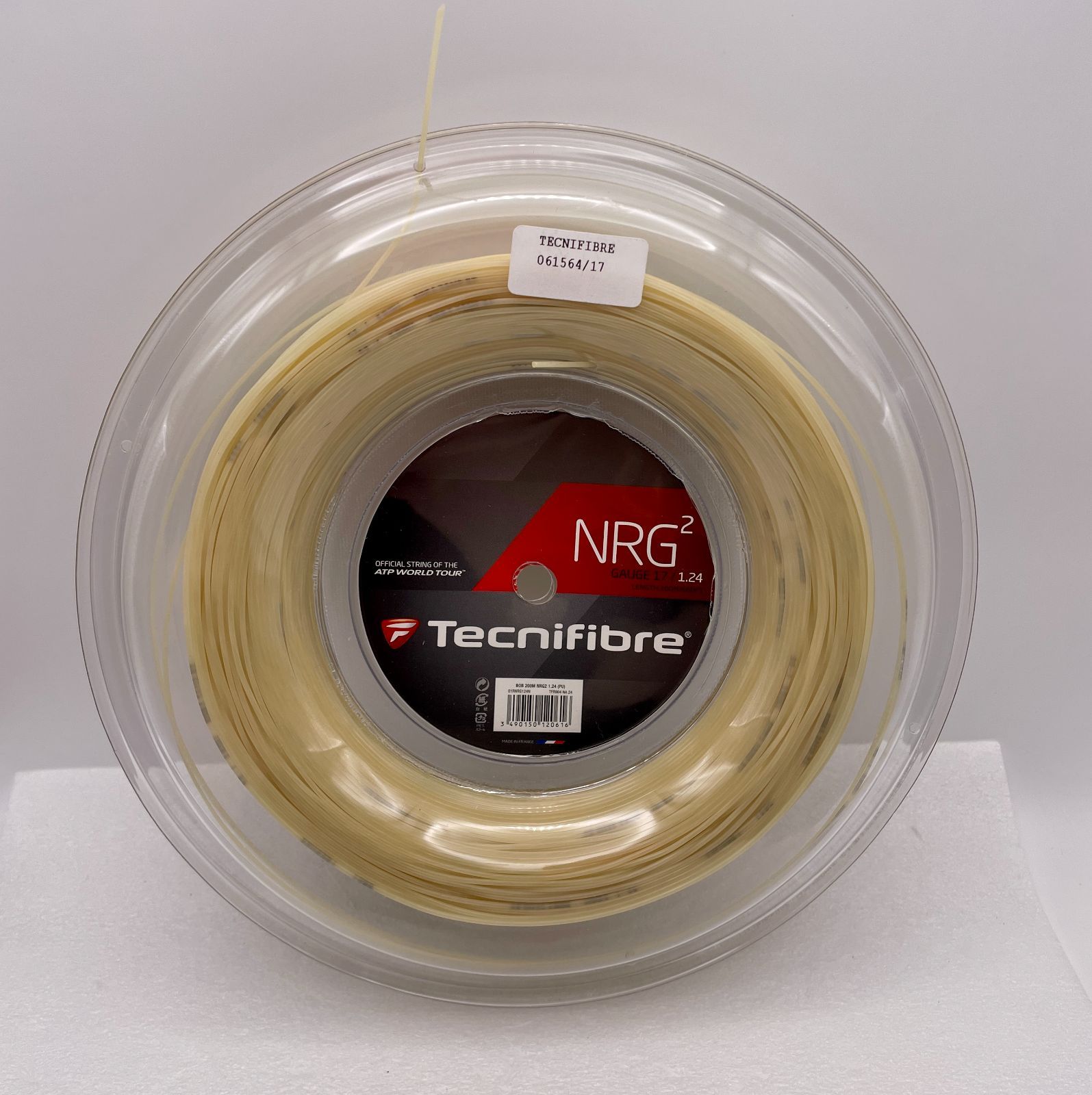 J Tecnifibre NRG2 17 1.24mm 200m Reel Natural テクニファイバー NRG2 17 1.24mm ナチュラル 200m リール