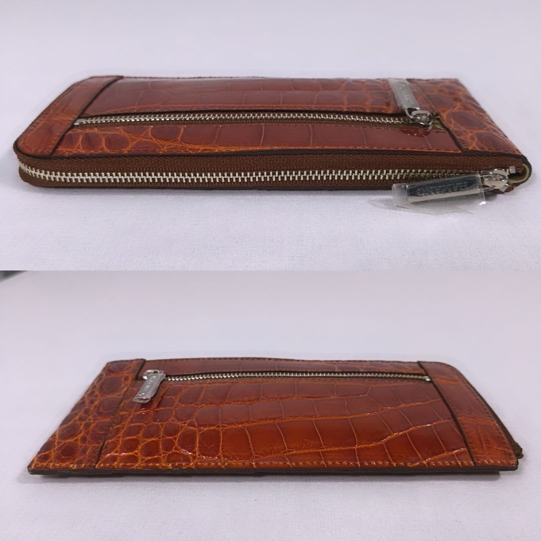 未使用品】 濱野皮革工藝 高級 リアルシャイニークロコダイルレザー