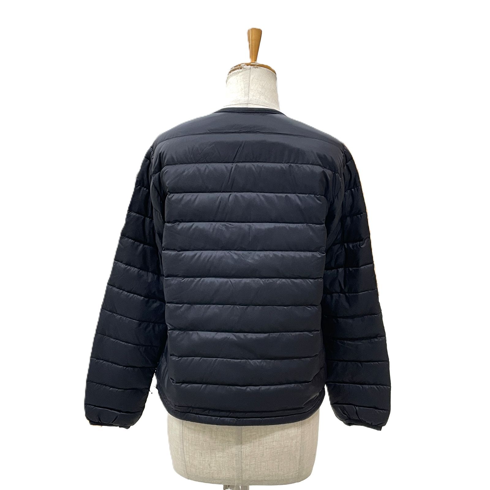 DANTON ダントン クルーネックインナーダウンジャケット 34 BLK/黒