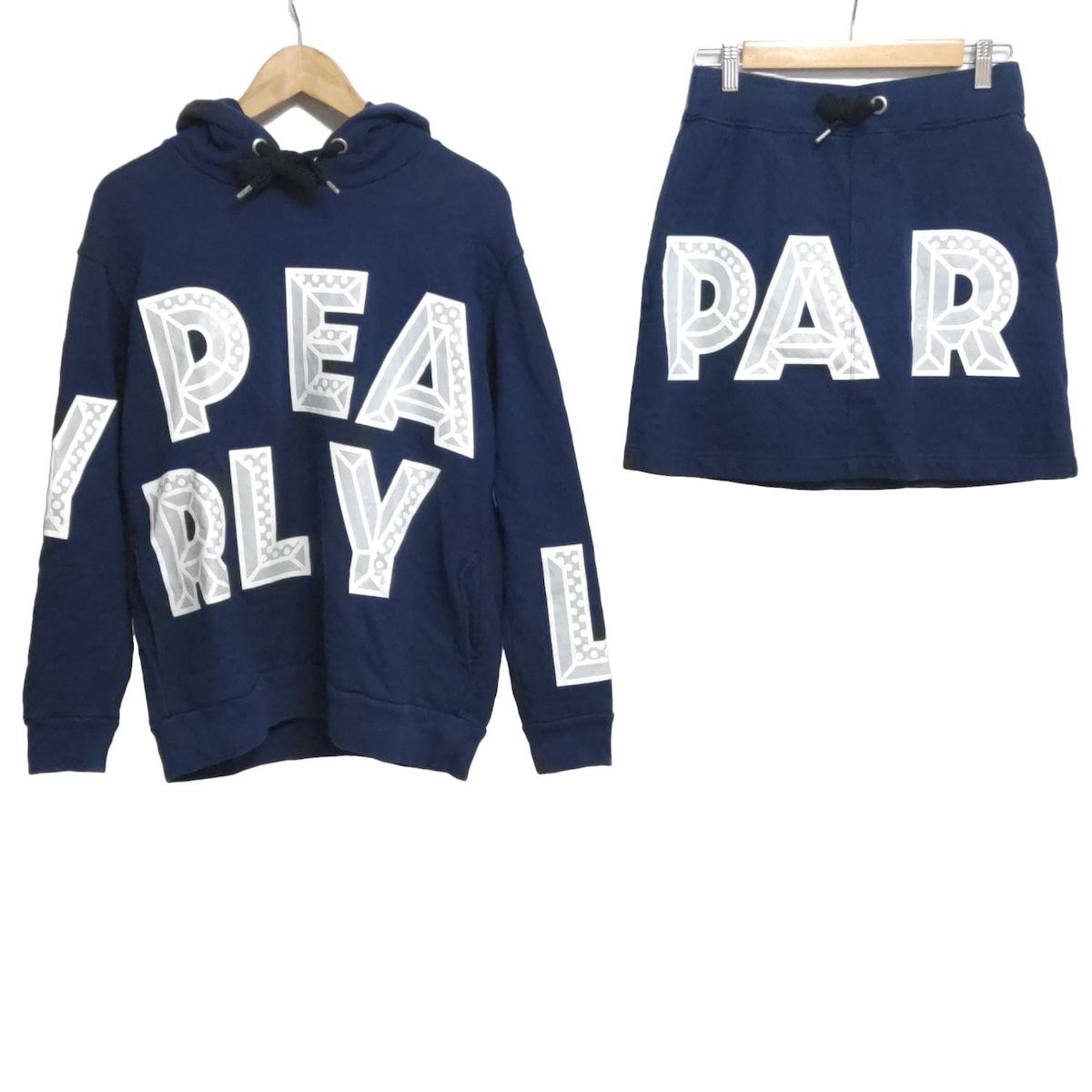 パーリーゲイツ　≪お値打ち品≫ セットアップ　パーカー　スカート　上下 Pearly gates パーリーゲイツ 星柄 セットアップ パーカー スカート