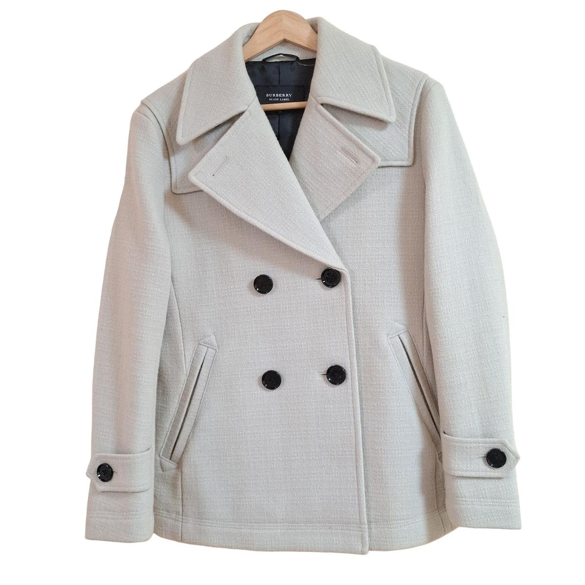 Burberry Pコート バーバリー ロンドン キュプラ Pコート チェック