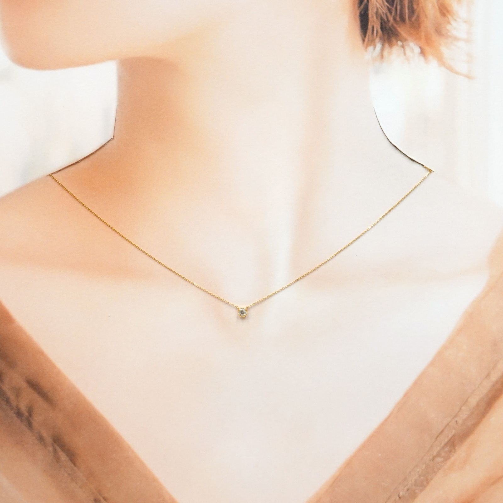 AHKAH ティア ネックレス K18YG AHKAH アーカー ティア ダイヤモンド1