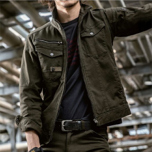 種類6：28：アーミーグリーン/LL ビッグボーン EBA156 長袖ジャケット