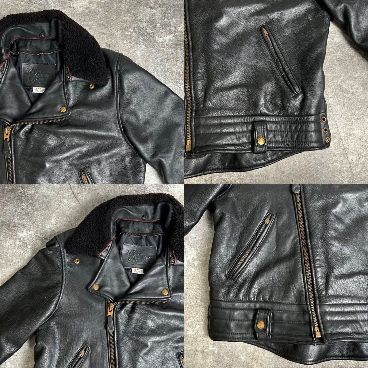 branded garments 70s レザージャケット ブラック branded garments 70s レザージャケット ブラック BRANDED GARMENTS