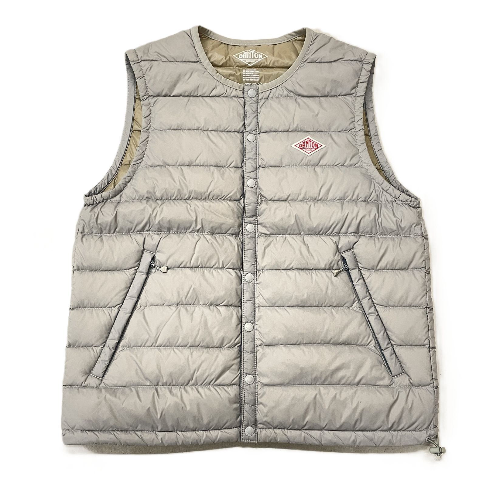 ノースフェイス ニット ダウンベスト 海外限定 ライトグレー レディース S相当 ノースフェイス ニット ダウンベスト 海外限定 ライトグレー