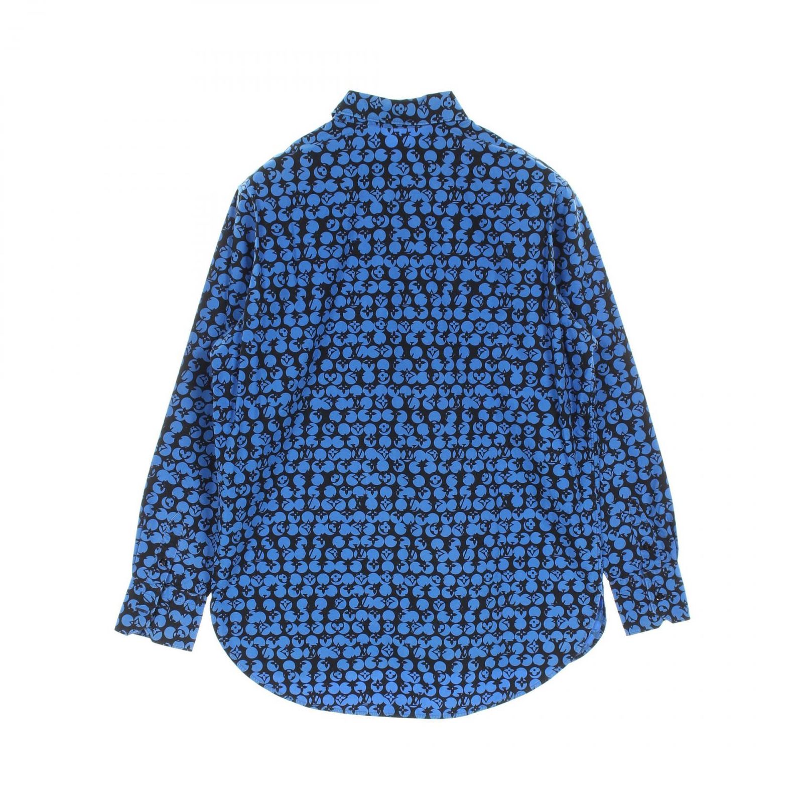 ルイ ヴィトン LOUIS VUITTON パーフォレーテッドモノグラム コットン シャツ メンズ Used B