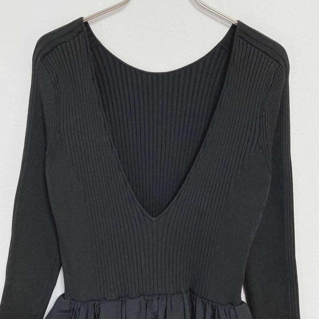 AEWENMATOPH 定価2.7万 リブコンビワンピース ブラック 36 - メルカリ