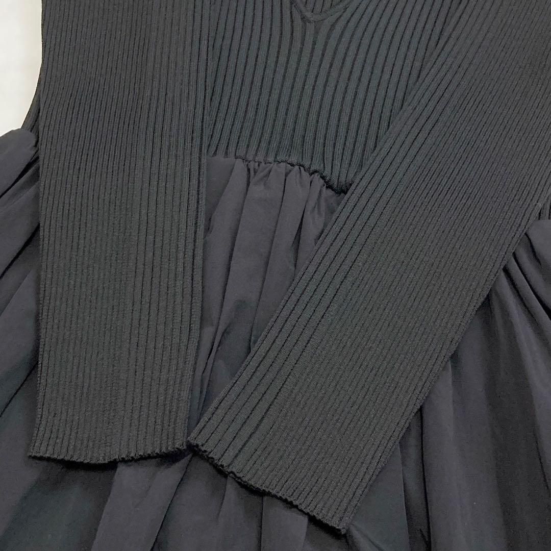 AEWENMATOPH 定価2.7万 リブコンビワンピース ブラック 36 - メルカリ