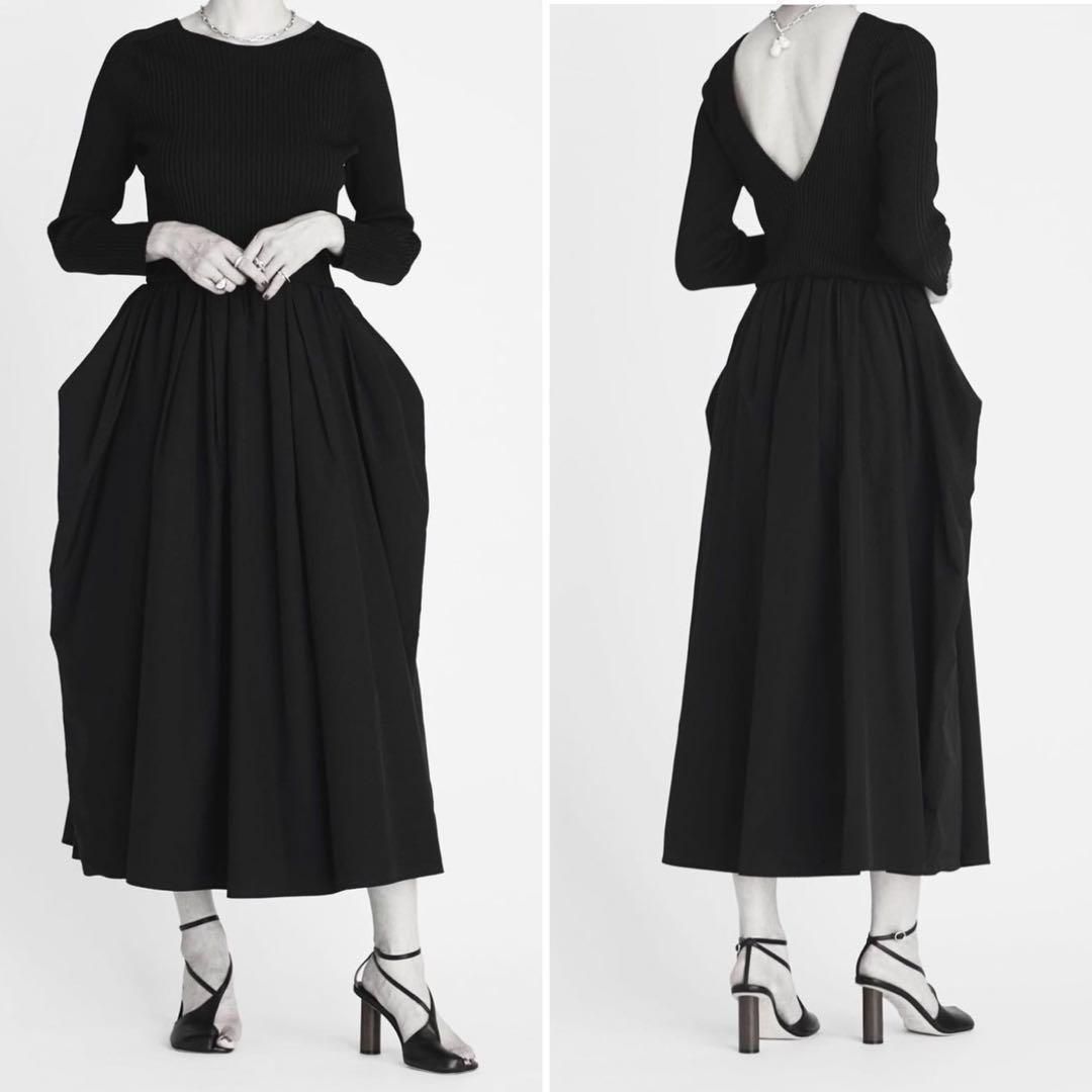 AEWENMATOPH 定価2.7万 リブコンビワンピース ブラック 36 AEWENMATOPH 定価2.7万 リブコンビワンピース ブラック 36 - メルカリ