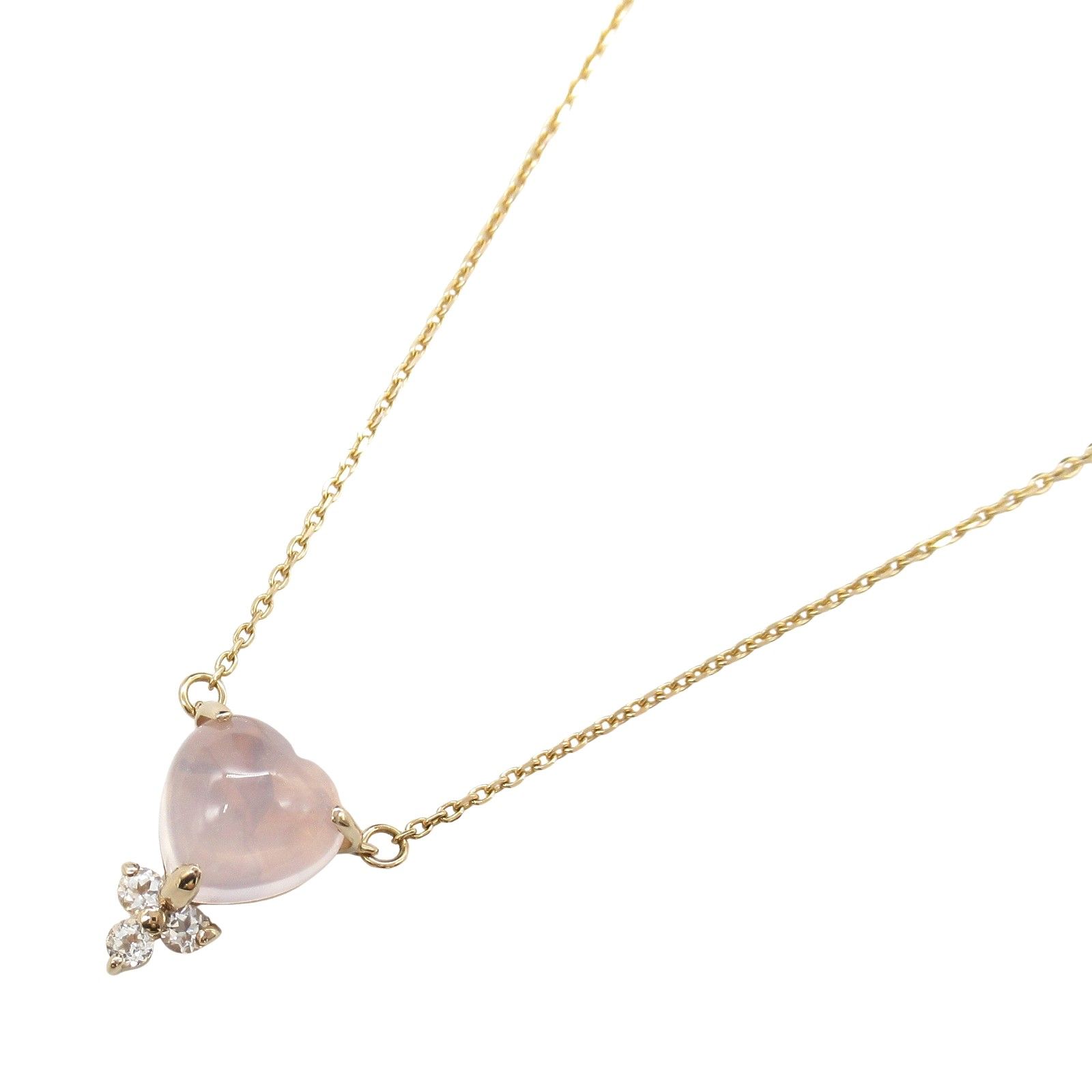 スタージュエリー STAR JEWELRY ネックレス 色石 ハートネックレス 首