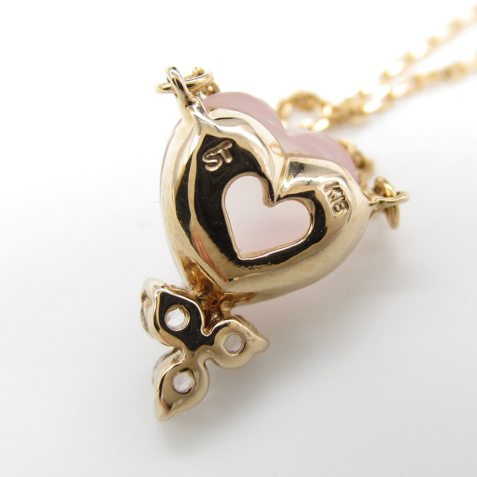 スタージュエリー STAR JEWELRY ネックレス 色石 ハートネックレス 首