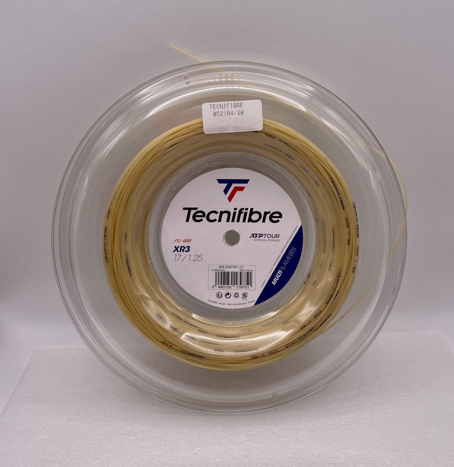 M Tecnifibre XR3 17 1.25mm 200m Reel Natural テクニファイバー XR3 17 1.25mm ナチュラル 200m リール