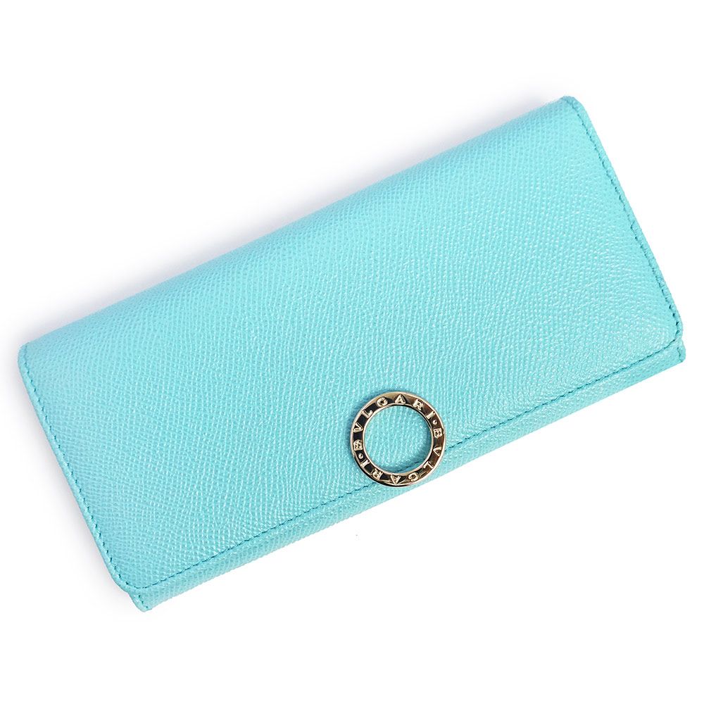 ブルガリ ブルガリ ロゴクリップ 二つ折り長財布 ブライトグレイン