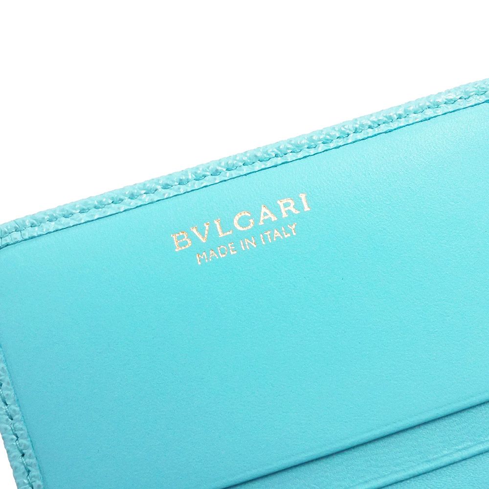 ブルガリ ブルガリ ロゴクリップ 二つ折り長財布 ブライトグレイン