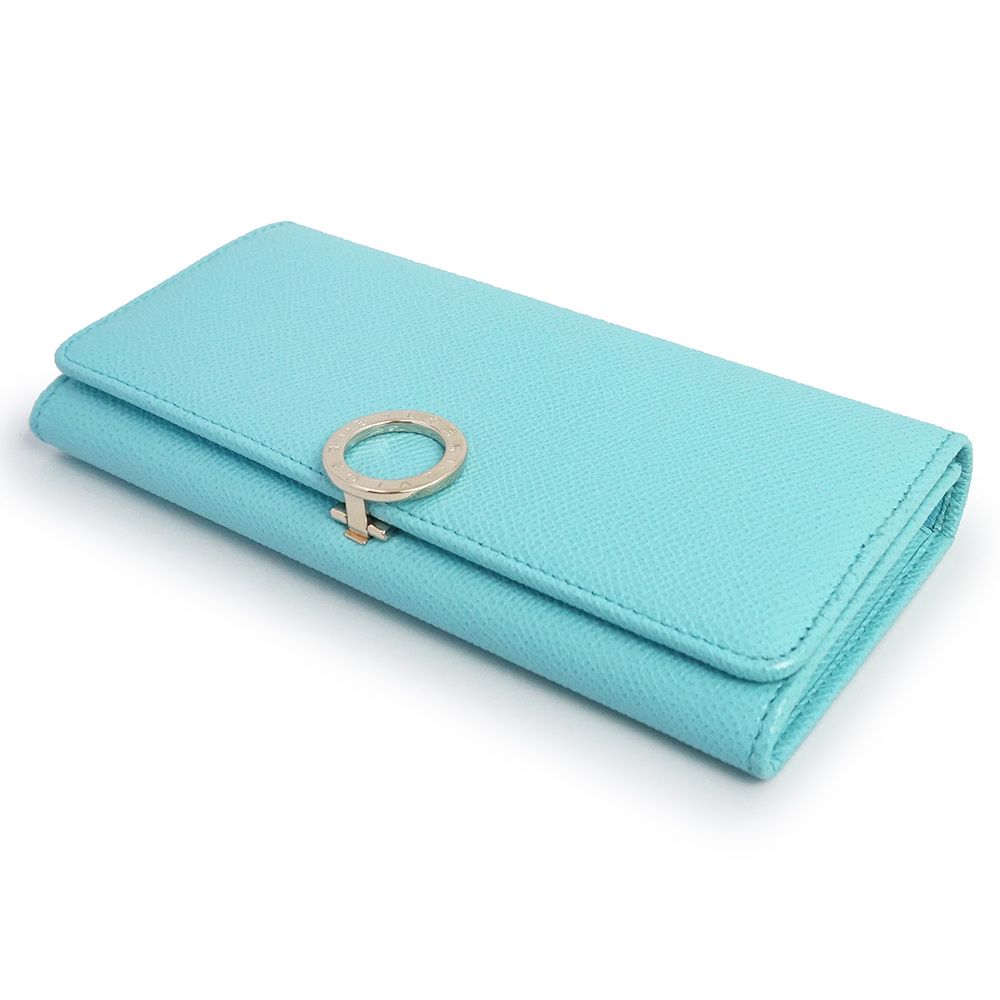 ブルガリ ブルガリ ロゴクリップ 二つ折り長財布 ブライトグレイン