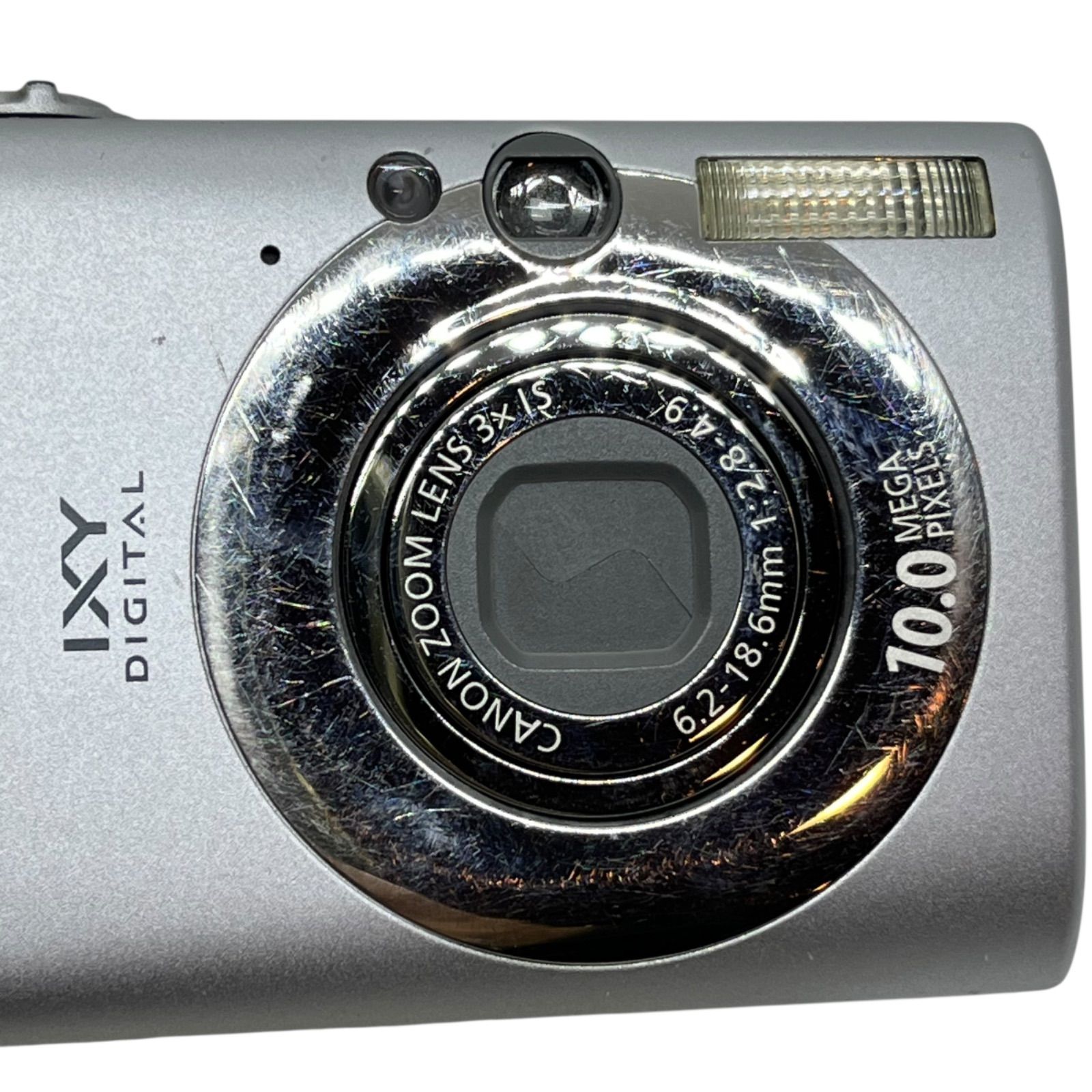 管2510-72 動作未 CANON キヤノンIXY DIGITAL 110 IS デジタルカメラ 6.2–18.6mm F2.8–4.9 光学3倍ズーム シルバー コンデジ