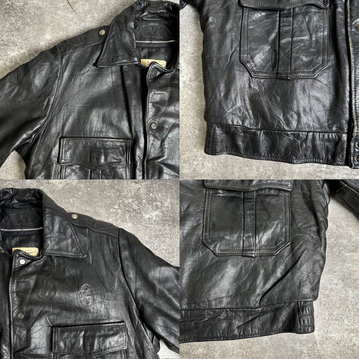 1980's 80s Taylors Leatherwear USA製 ポスリマンレザージャケット