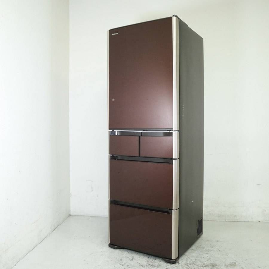 日立 真空チルド 5ドア 冷蔵庫 401L R-S4000G(XT) 右開き クリスタル