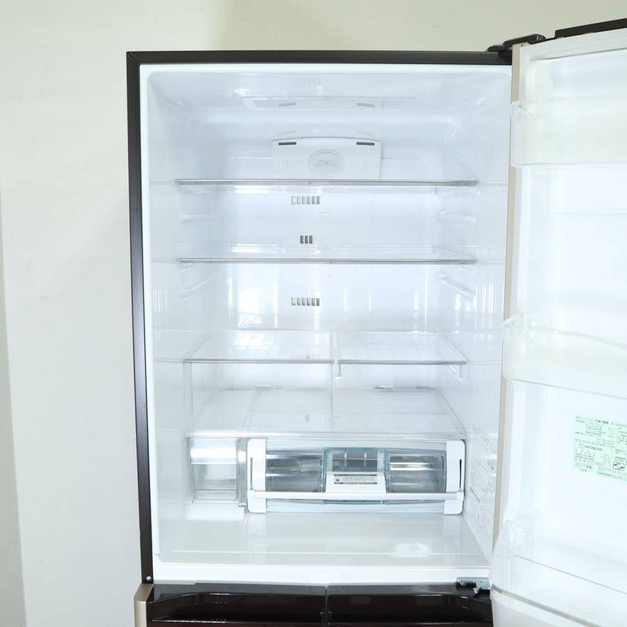 日立 真空チルド 5ドア 冷蔵庫 401L R-S4000G(XT) 右開き クリスタル