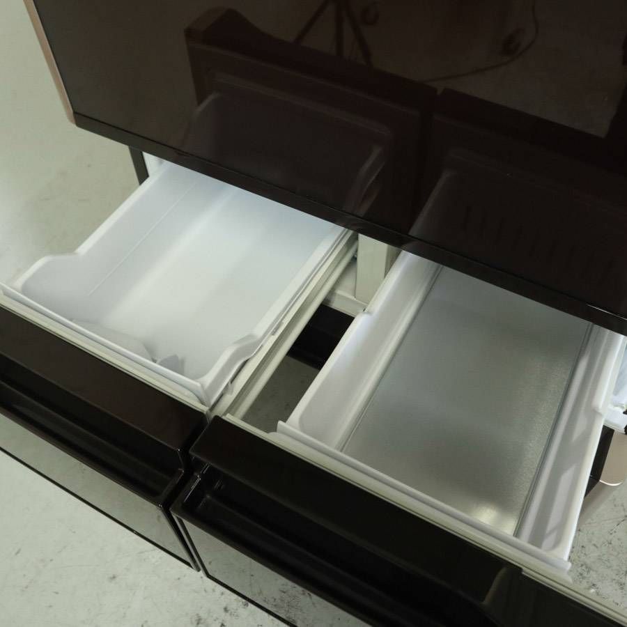  日立 真空チルド 5ドア 冷蔵庫 401 L R-S 4000 G XT 右開き クリスタルブラウン 幅60 cm スリムタイプ ニオイ抑制 鮮度を保つ フロストリサイクル冷却 真空断熱材 276 h 09 冷蔵庫 冷蔵庫 冷凍庫