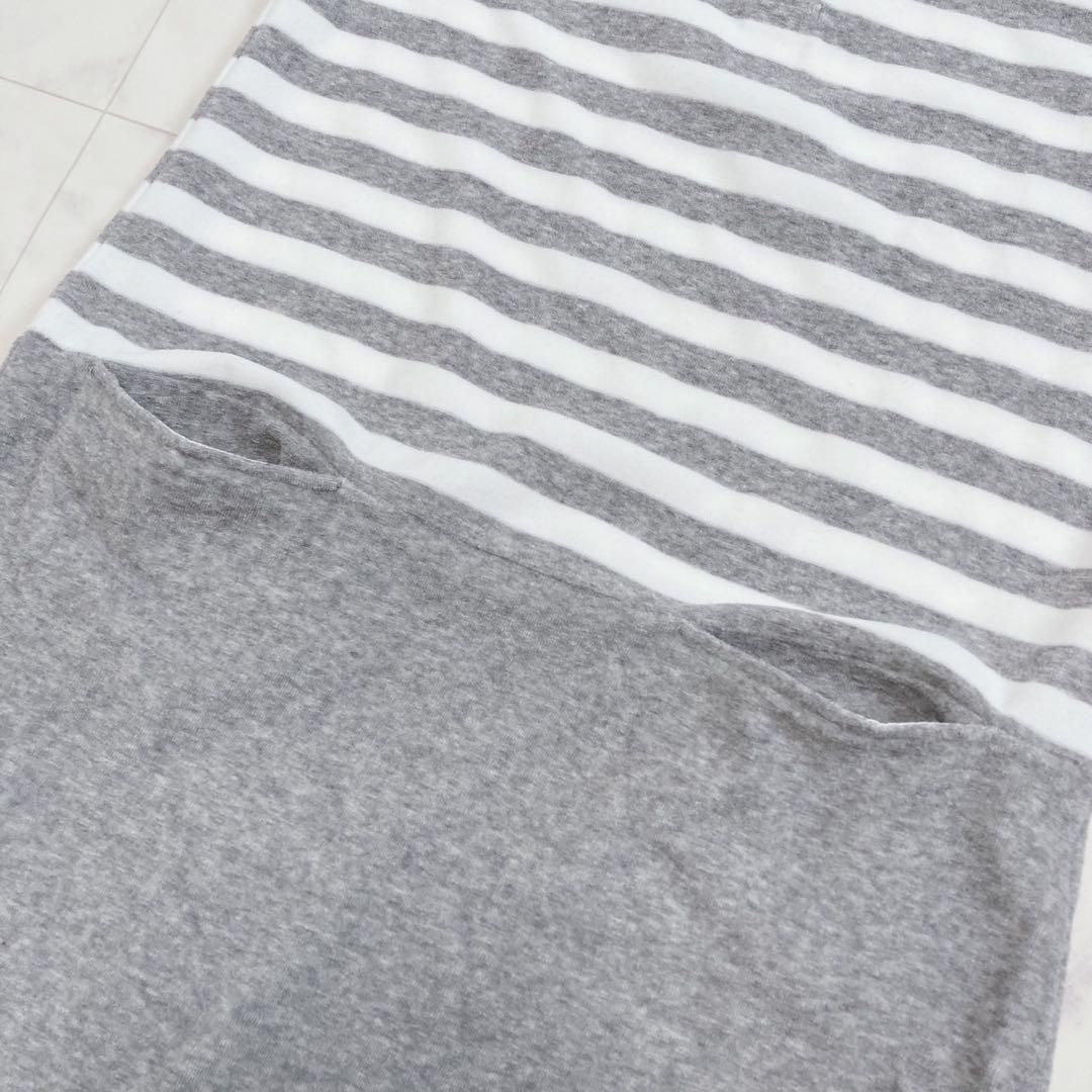 BEAMS GOLF ポロシャツワンピース パイル ボーダー S ゴルフウェア