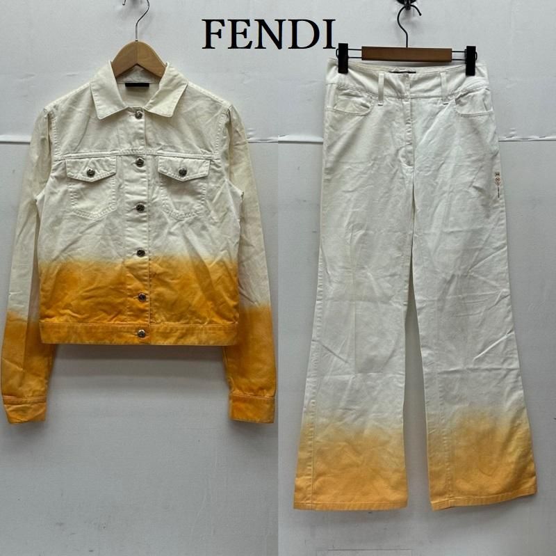 FENDI フェンディ セットアップ グラデーション トラッカー ジャケット フレア パンツ セットアップ