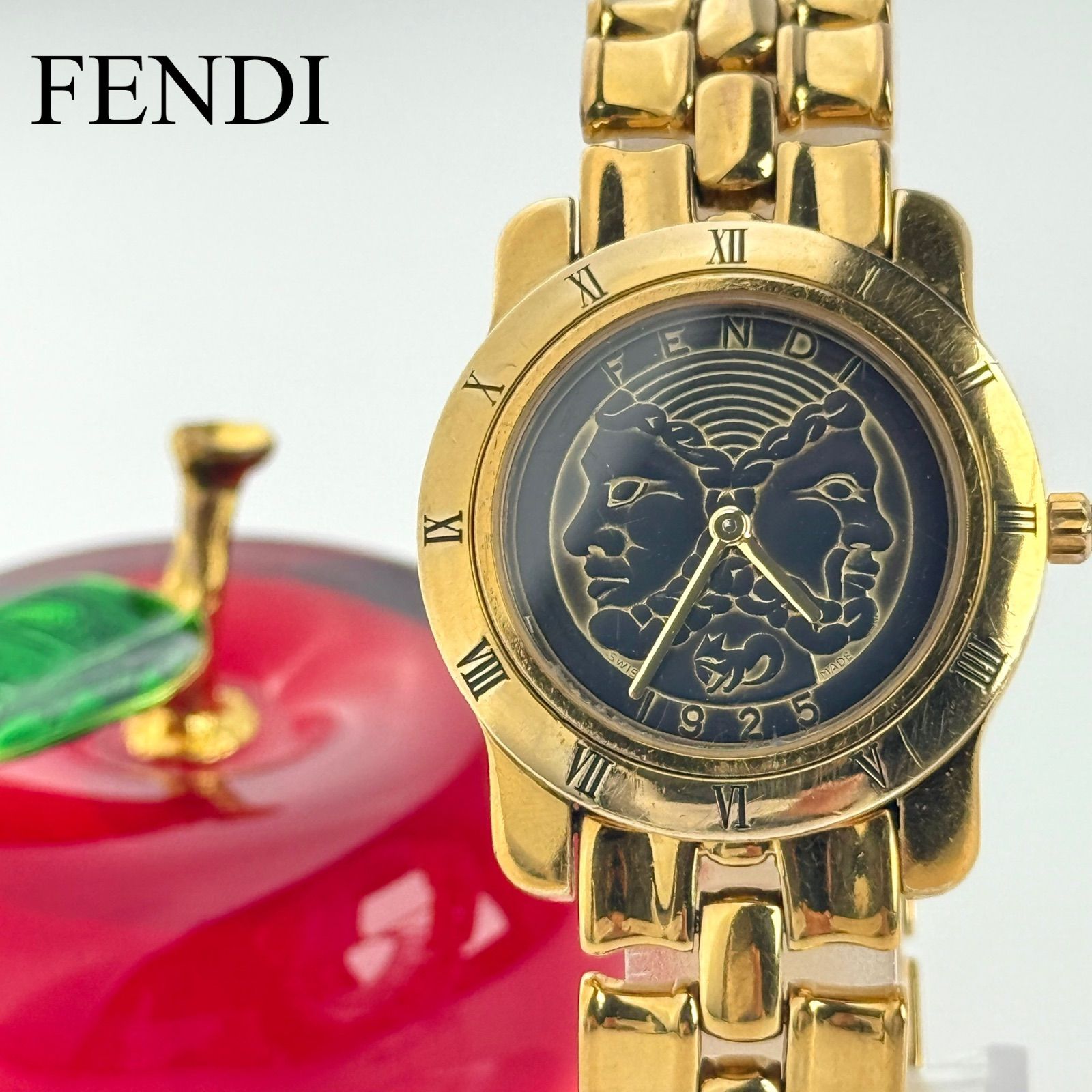 フェンディ 850J 新品電池 レディース ラウンド 腕時計 057 - メルカリ