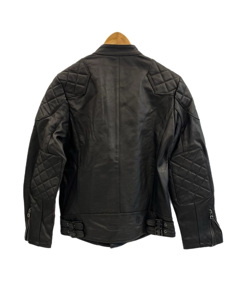 ガブリエルパリ GABRIEL PARIS レザージャケット ライダースジャケット シングルライダース 黒 L ジャケット ブラック 101MT-5228